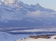 ティトン山脈とアマンガニ(冬)